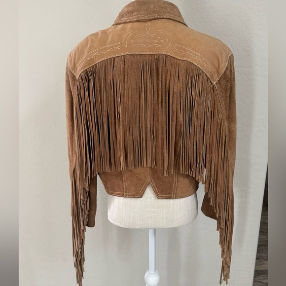 Avanti Suede/Leather Fringe Jacket - Picture 2 of 9